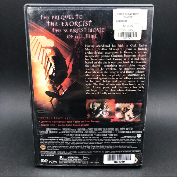 Lot of 3 DVD Horror Movies: The Uninvited, Exorcism of Emily Rose, Exorcist Begi - Picture 10 of 10